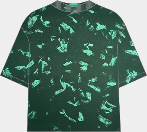 Color: Dark Green Splatter Wash