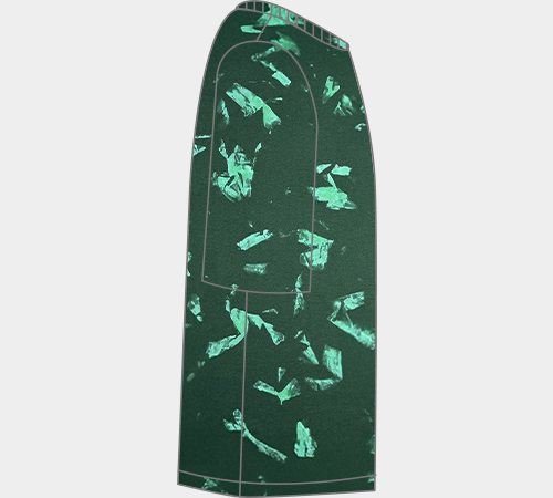 Color: Dark Green Splatter Wash